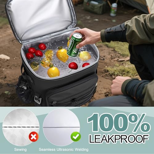 Large 52 Can Insulated Waterproof Leakproof Cooler Backpack