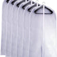 Garment Bags Covers 24''X60'' Dress Bags for Hanging Clothes (Pack of 6) with Study Full Zipper Coat Covers for Closet Clothes Storage Travel