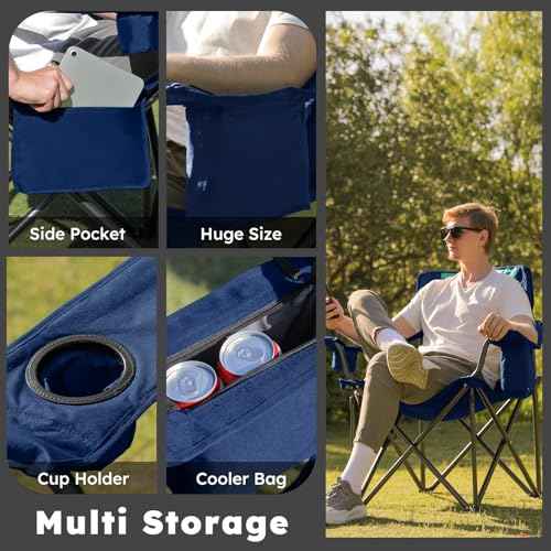 Oversized Heavy Duty Camping Chairs (2 Count)