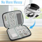 Personalized Electronics Organizer Travel Case Custom Name Cord Storage Bag Tech Accessories Pouch for Cable Charger Phone