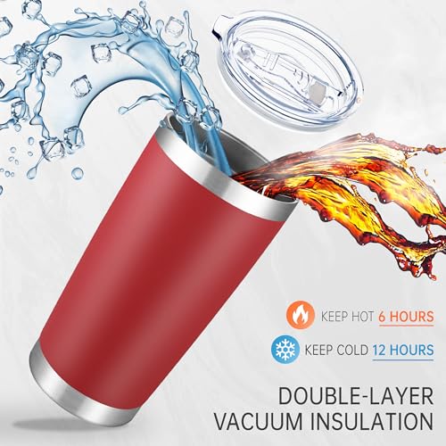 20 oz Tumblers Bulk Stainless Steel Tumbler with Lid (12 Count)
