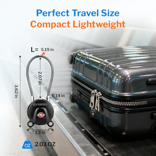 TSA Approved Key Luggage Locks (2 Count)