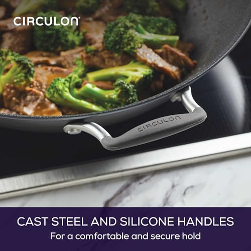 A1 Series Nonstick Induction Wok with Lid