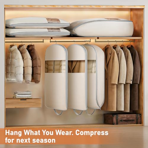 Garment Bags for Hanging Clothes 10" Gusseted (2 Count)