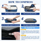 4 Set/6 Set/8 Set Compression Packing Cubes Travel Accessories Expandable Packing Organizers(HalfMesh,8-Navy)