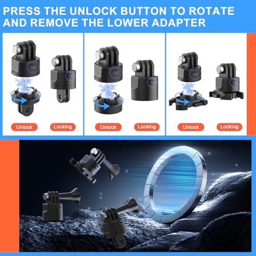 Upgrade Action Camera Accessories Kit Compatible with GoPro DJI Insta360