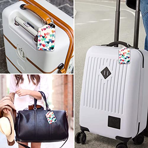 Luggage Tags Privacy Cover ID Label for Travel Bag Suitcase (2 Count)