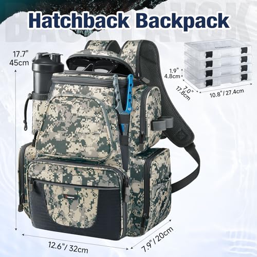 Fishing Backpack with 2 Rod Holders