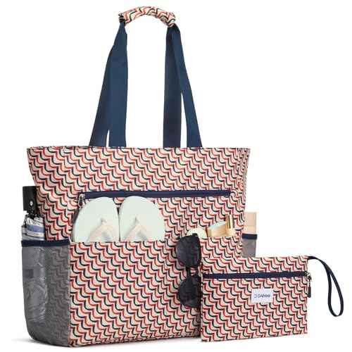 Beach Bag Waterproof Sandproof Large Capacity Foldable for Women