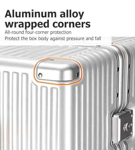 Super Large Aluminum Frame Checked Luggage