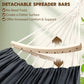 Cotton Hammock 8.9x4.9ft Holds Up to 660lbs Prevents Side