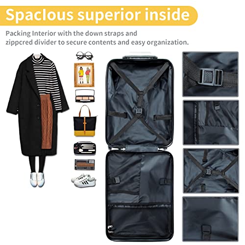 Expandable Luggage with Spinner Wheels
