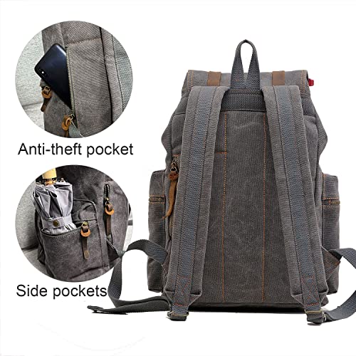 High Capacity Canvas Vintage Backpack