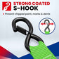 MOCA Heavy Duty Ratchet Straps Tie Down 4 Pack 1.6" x 8 ft (4 Count)