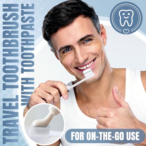 4 Pcs Travel Toothbrush Mini Foldable with Case