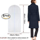 Garment Bags for Hanging Clothes 24'' x 48'' Long Suit Dust Hanging Garment Bag White Breathable Suit Covers for Closet Full Zipper Dust Cover for Dance Dress Clothes Pack of 6