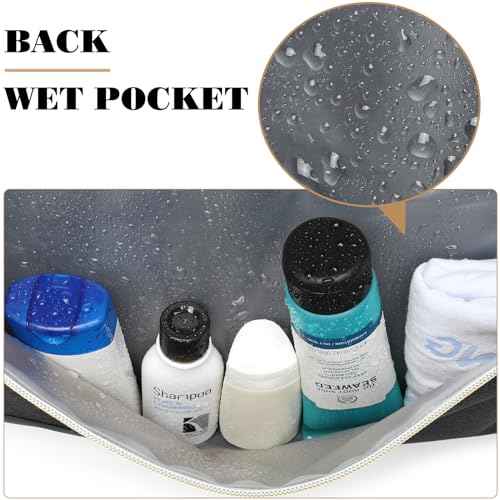 Gym Bags for Men with Shoes Compartment & Wet Pocket 4 Way Large Sports Duffle Bag Backpack Weekender Overnight Bag for Travel