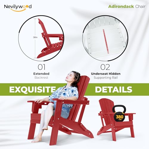 Folding Adirondack Chairs Set of 4 (4 Count)