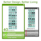 Over the Door Shoe Organizer with 40 Large Breathable Mesh Pockets