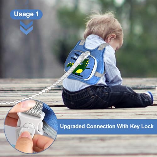 Toddler Harness Leash+ Anti Lost Wrist Link