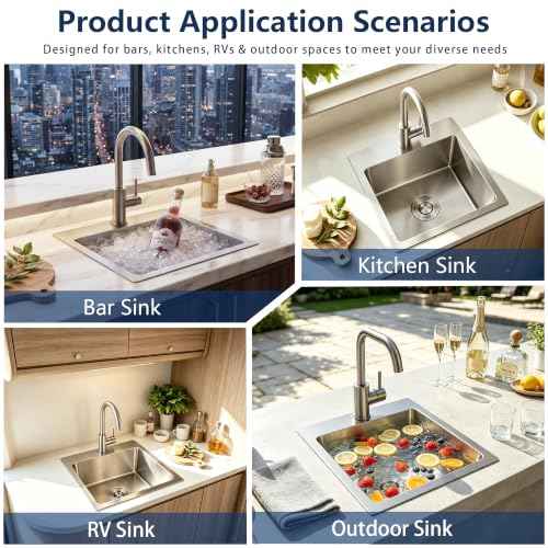 15 x 15 inch Drop in Bar Sink