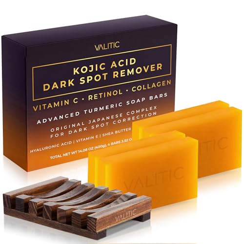 Kojic Acid Dark Spot Remover Soap Bar with Vitamin C (14 Ounce)