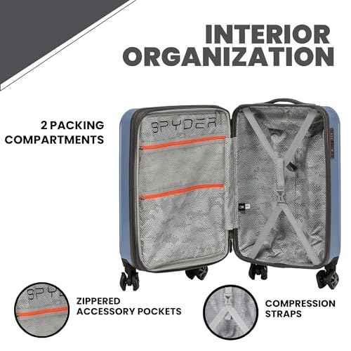 Rails Expandable Hardside Upright Suitcase with 360° Spinner Wheels (3 Count)