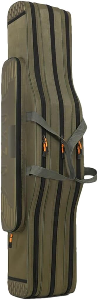 Suwequest Fishing Tackle Bag 2-4 Layer 130Cm Lightweight Fish Pole Lure Reel Tools Box Waterproof Storage Durable Case