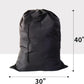 Extra Large Laundry Bag 12 Pack, Travel Laundry Bags with Drawstring Closure, 30"x40", for college, dorm and apartment dwellers (12PCS Black)