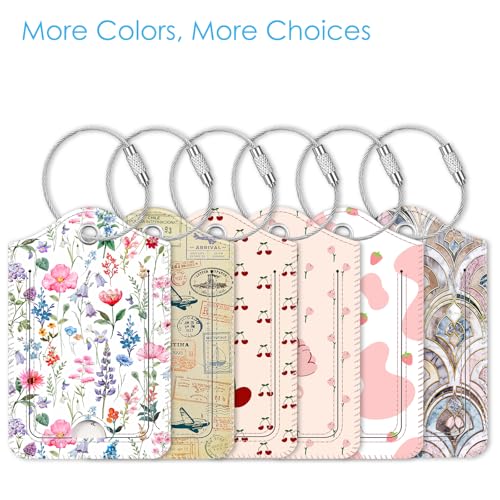 Luggage Tags Privacy Cover ID Label for Travel Bag Suitcase (2 Count)