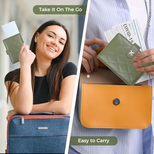 Premium Leather Passport Holder Covers Case