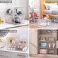 Sturdy Clear Shoe Organizer with Magnetic Door (6 Count)