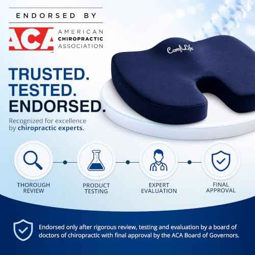 Extra Large Gel & Memory Foam Seat Cushion