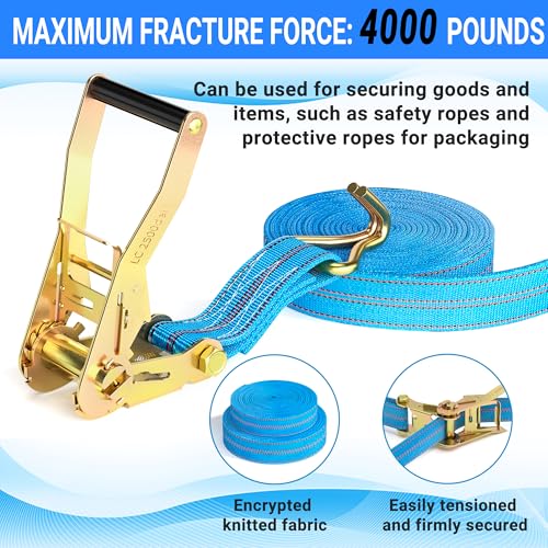 2Pack Ratchet Straps Heavy Duty (2 Count)