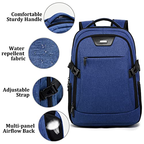 DUALSNG Travel Work Laptop Backpack With USB Charging Port Fits 15.6 15 14 13 Inch Laptop and Notebook Business Anti Theft College Computer Bag Back Pack for Women Men