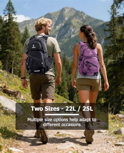 Hydration Hiking Backpack with 3L Water Bladder for Women and Men