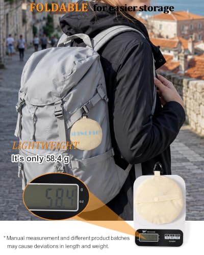 Water Resistant Sun UPF 50+ Bucket Hat Protection Packable Brimmed Boonie for Women Men Summer Lightweight Hiking Outdoor Cap Beige