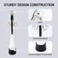 One Touch Kickdown Door Stopper, Door Holder, Heavy Duty Door Stops, Bottom of Door, Height-Adjustable Rubber Tips by HASHI (White 4 inch x 2pack)