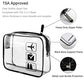 Clear Toiletry Bag TSA Approved Quart Size Travel Carry On (3 Count)
