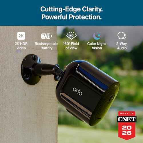 Pro Wireless Security Camera 2K HDR (4 Count)