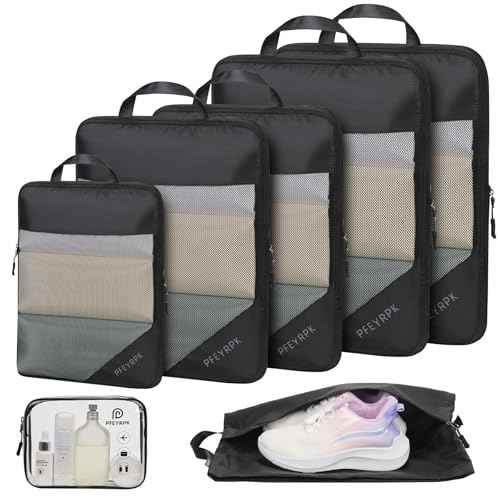 Compression Packing Cubes for Travel (7 Count)