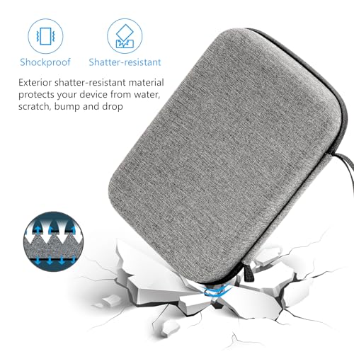 Hard Travel Electronic Organizer Case for MacBook Power Adapter Chargers Cables Power Bank Apple Magic Mouse Apple Pencil USB Flash Disk SD Card Small Portable Accessories Bag