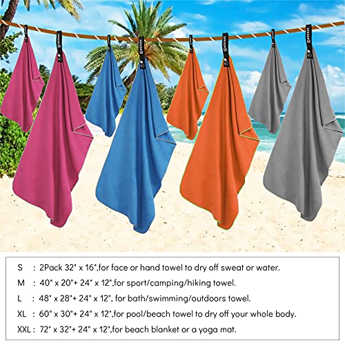 Microfiber Camping Towels (2 Count)