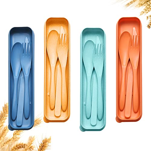 Reusable Travel Utensils Set with Case (12 Count)