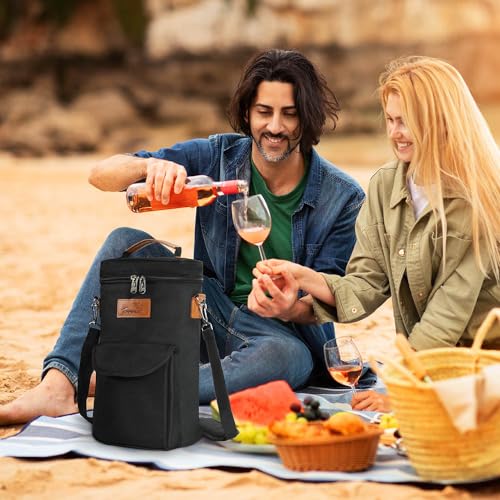 2 Bottle Wine Cooler Tote Carrier
