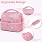 Double Decker Cooler Insulated Lunch Bag Large Tote for Boys