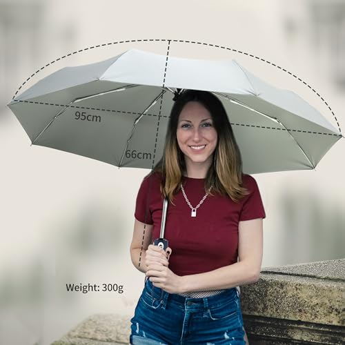 Sun Umbrella Blocking UV Protection Compact Auto Folding Parasol