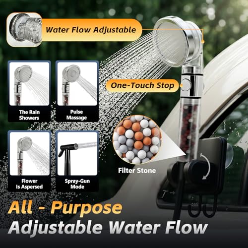 Portable Shower for Camping with Immersion Water Heater