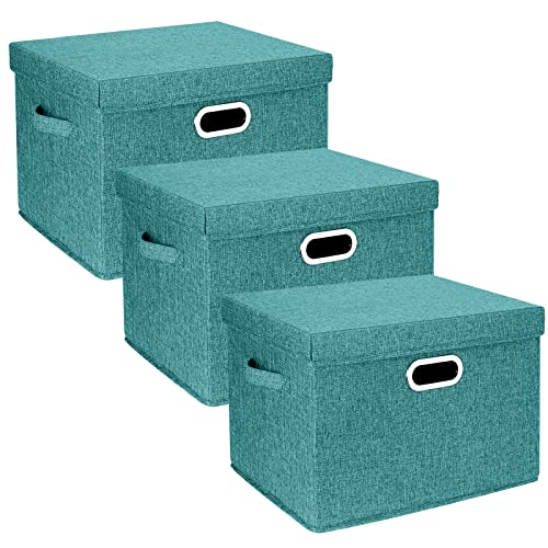 Large Storage Bins with Lids (3 Count)