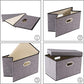Foldable Storage Boxes with Lids [1